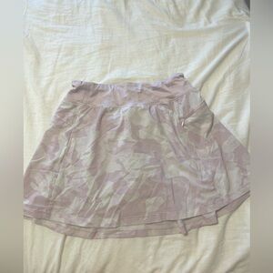 Pink and white camo skirt